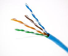 Halogène nul Cat6 Lan Cable, câble 10 de basse fumée d'UTP du chat 6 d'A.W.G. 4X2X23