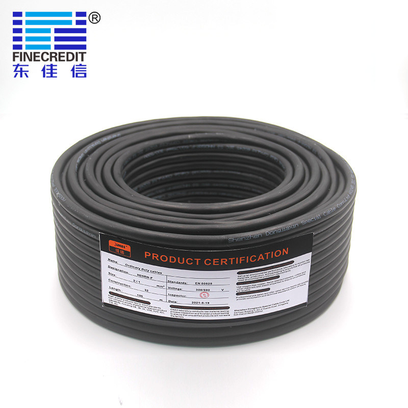 1.5mm2 To 400mm2 H05RN-F Black Rubber Cable Rubber Sheathed